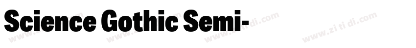 Science Gothic Semi字体转换